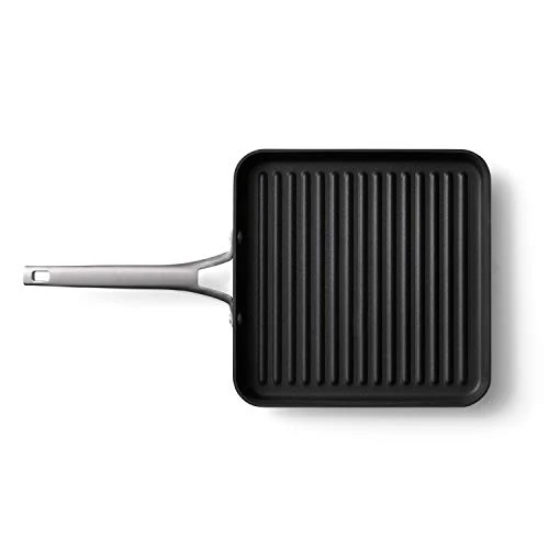 Calphalon Premier Hard-Anodized Nonstick 11 Inch Square Grill Pan, Black