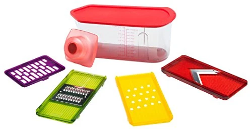 Kuhn Rikon Mandolin & Grater Box-Mandoline and Grater, 28 x 28 x 1 cm, Transparent