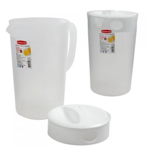 Rubbermaid 128 Oz/1 Gal Twist & Pour Pitcher Jug, White