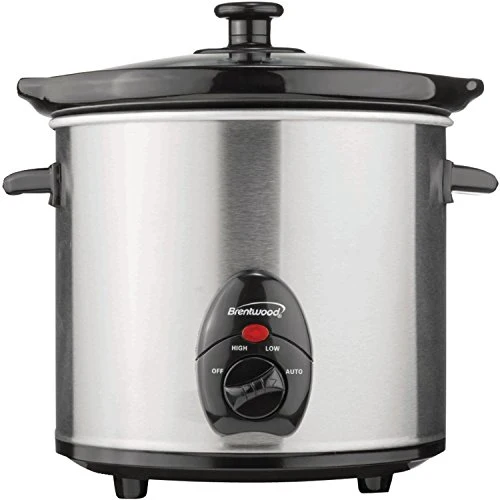 Brentwood 3 Quart SS Crock Pot