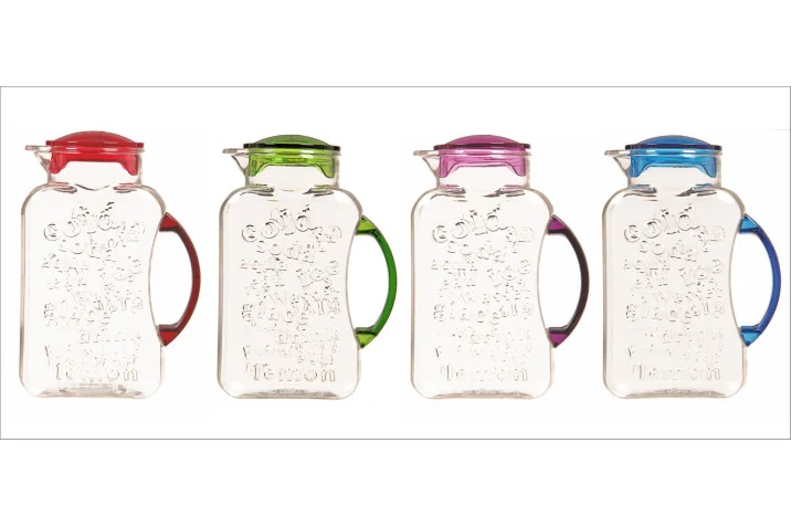 Herevin Plastic Pitcher Assorted Colors (Blue, Pink, Red)