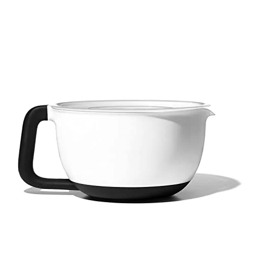 OXO Good Grips 4Qt Batter Mixing Bowl with Lid, White