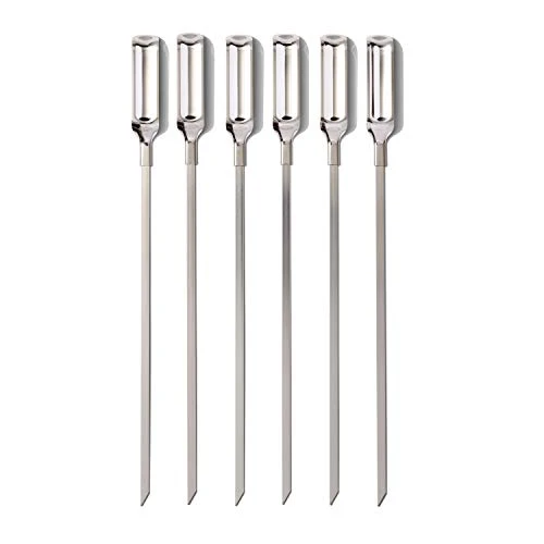 OXO Good Grips Stainless Steel BBQ Grilling Skewers - Set of 6