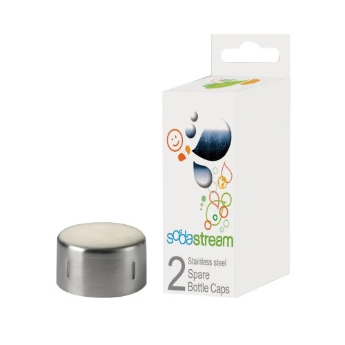 SodaStream Metal Bottle Caps, 2 Pack