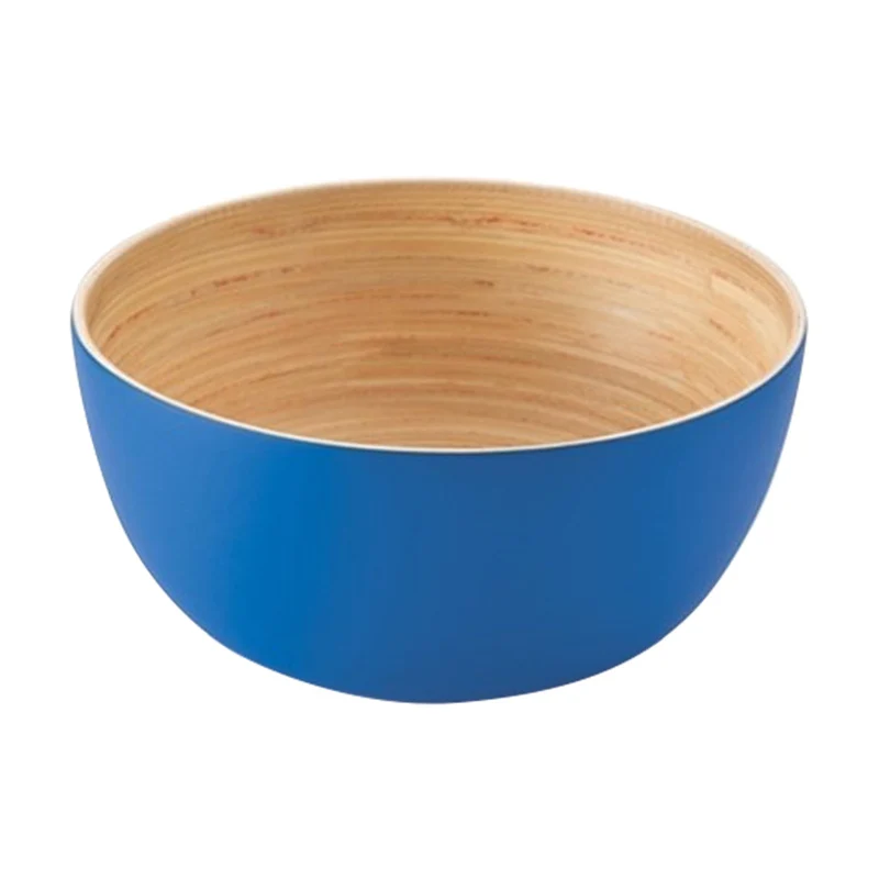 Brilliant Bamboo Salad Bowl, Blue