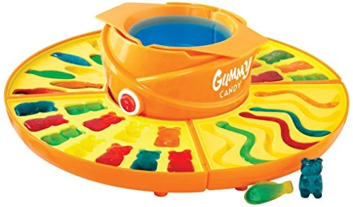 Nostalgia GCM200 Electric Gummy Candy Maker with Fish, Bear & Worm Molds