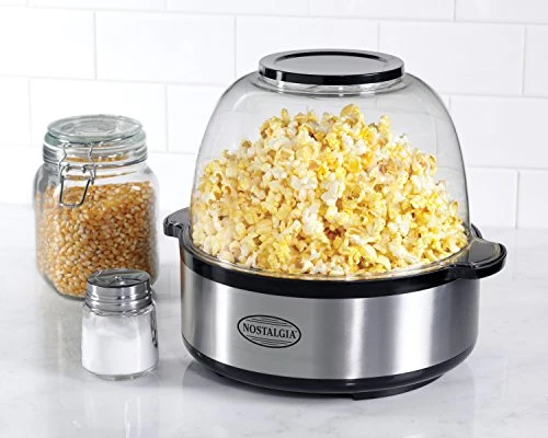 Nostalgia SP660SS Stainless Steel Stir-Pop 6QT Popcorn Maker