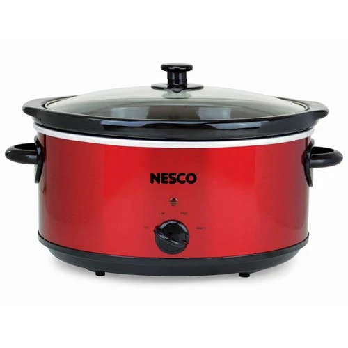 Nesco Slow Cooker, 6 Qt, Red
