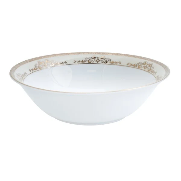 ICM Home 8.5" Salad Bowl, Majesty Gold DECBOWL