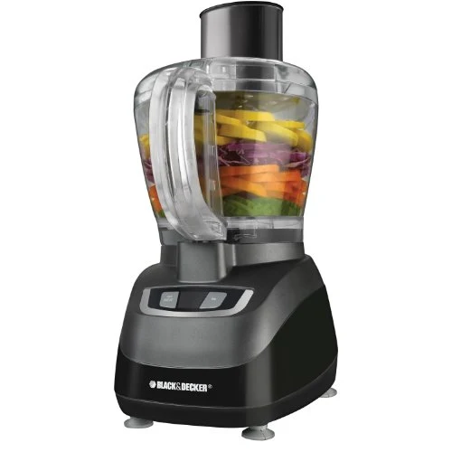 Black & Decker FP1600B 8-Cup Food Processor, Black (Chopping Blade, Slicer, Shredder)