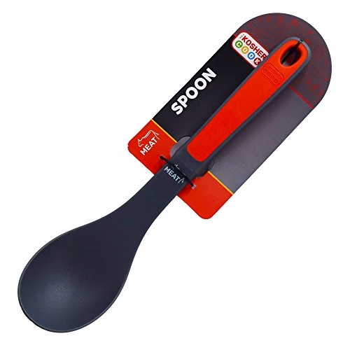 Kosher Cook Basting Mixing Spoon, Red