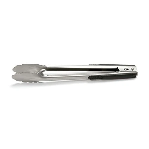 Norpro 1966 12" Grip-EZ Stainless Steel Locking Tongs, Silver