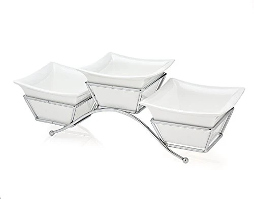 Godinger Piazza 4 Piece Relish Server Set DECBOWL