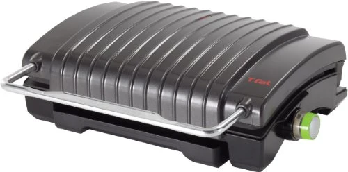 T-fal GC420852 104 sq. inch Balanced Living Nonstick 1400-Watt Double Covered Grill, Black