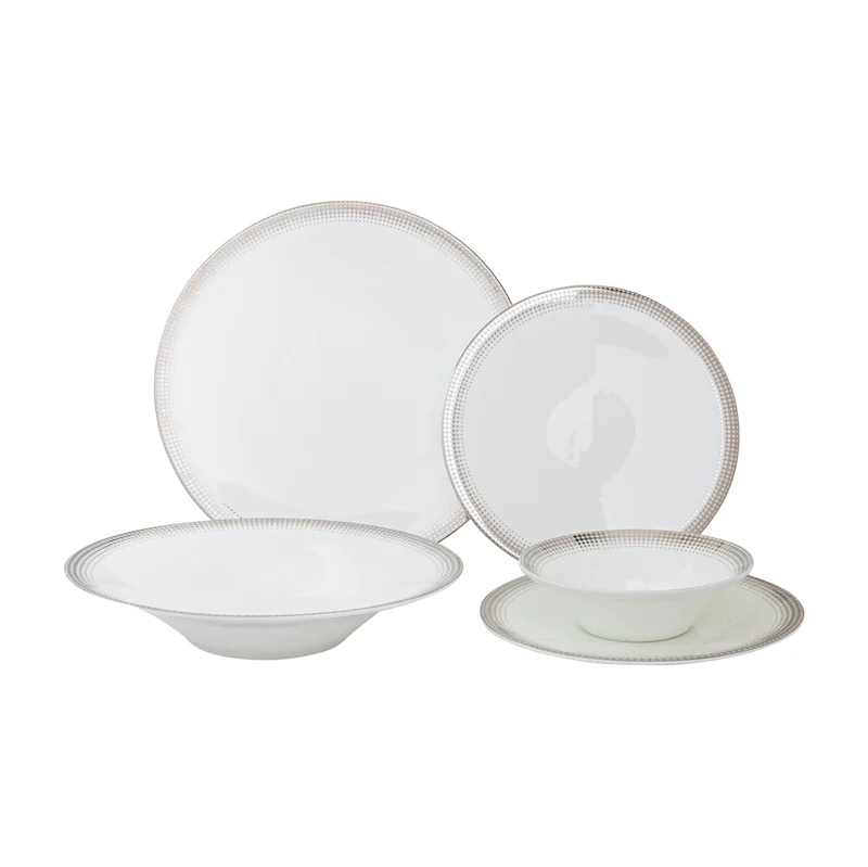 Vikko Shine Ambassador Silver, 20 Piece Dinnerware Set