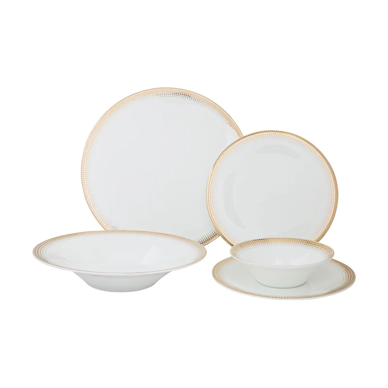 Vikko Shine - Ambassador Gold, 20 Piece Dinnerware Set, Service for 4