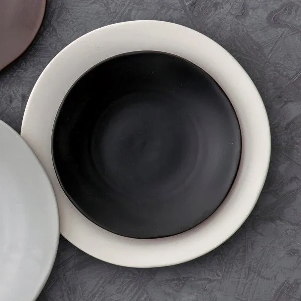 Fortessa Heirloom 12 Piece Dinnerware Set, Service for 4 - Linen/Charcoal