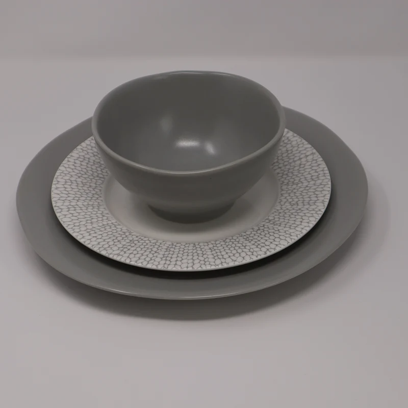 Fortessa Heirloom 12 Piece Dinnerware Set, Service for 4 - Smoke/Amanda