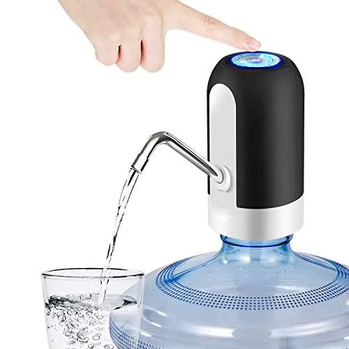 5 Gallon Rechargeable Water Bottle Dispenser Pump, USB Charging