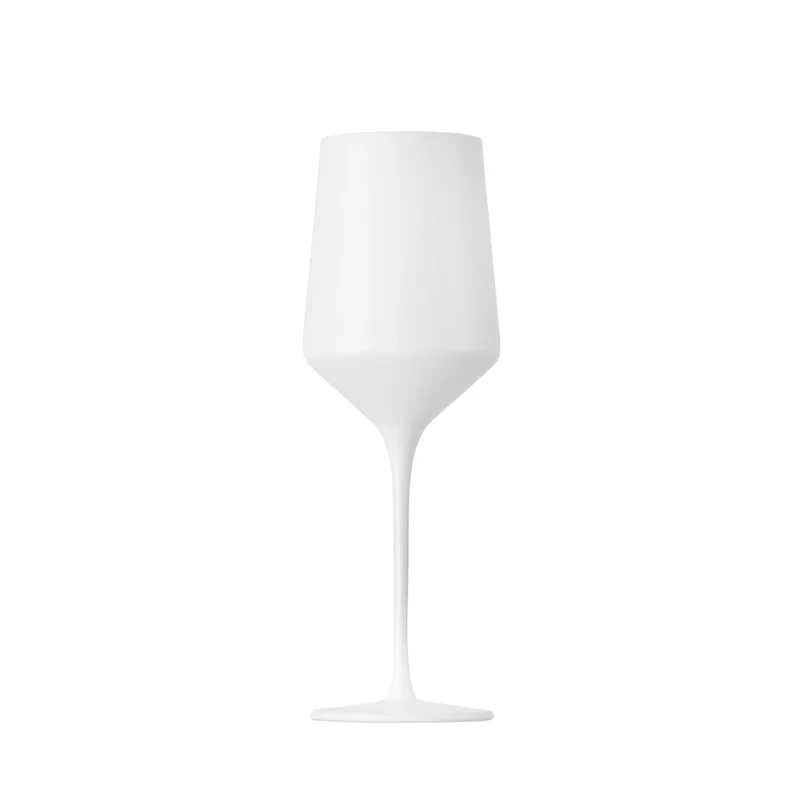 Vikko Decor - White Matte, Hand Blown Wine Glasses, Set of 6