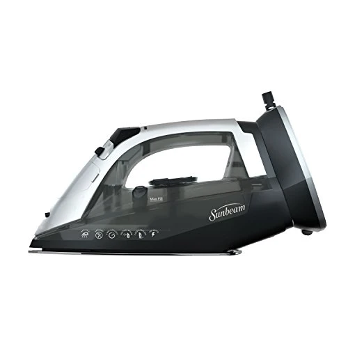 Sunbeam - Versa Glide Rechargeable Cordless/Corded 1500 Watt Iron with Stainless Steel Soleplate, Black