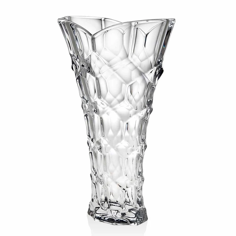 Godinger 14" Claridge Vase, Ceska (5.75" diameter)