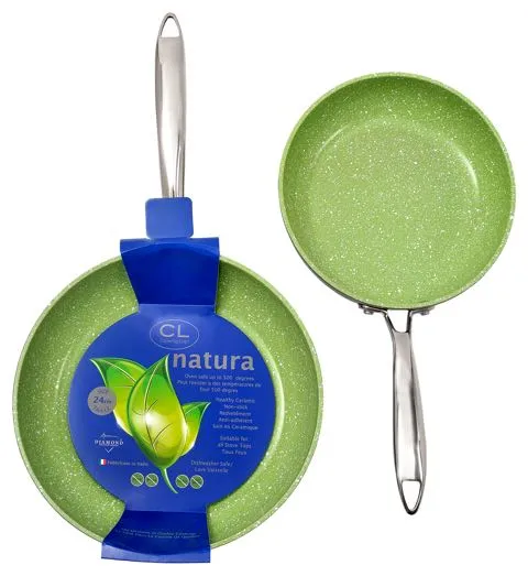 Kadra 12" Natura Ceramic Nonstick Fry Pan, Green FRYPAN