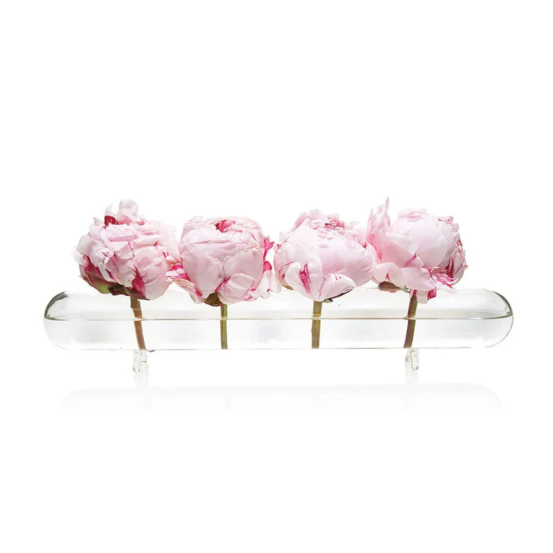 Chive Flower Vase, Hudson Flute with Feet (14" long, 1.5" wide, 2" tall)