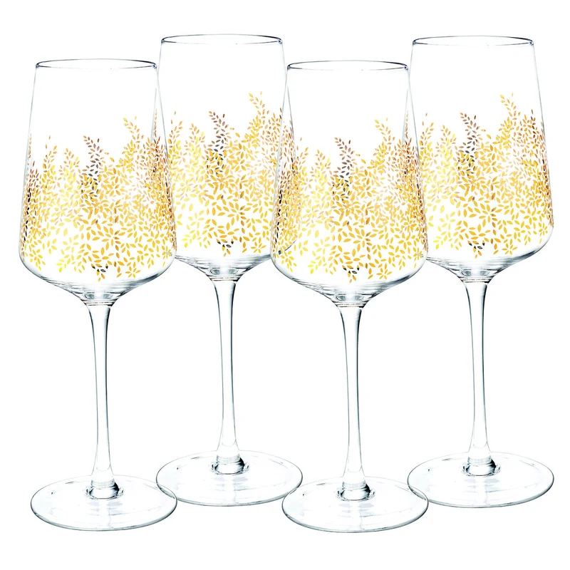 Sara Miller London Chelsea 15 Ounce Set of 4 Large Wine Glasses